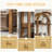 Storage Rack,6-Tier Bookshelf,Slim Arched Bookcase