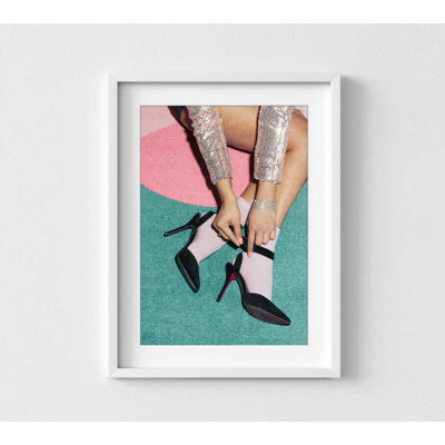 «Black Heels», reproduction d'art chic