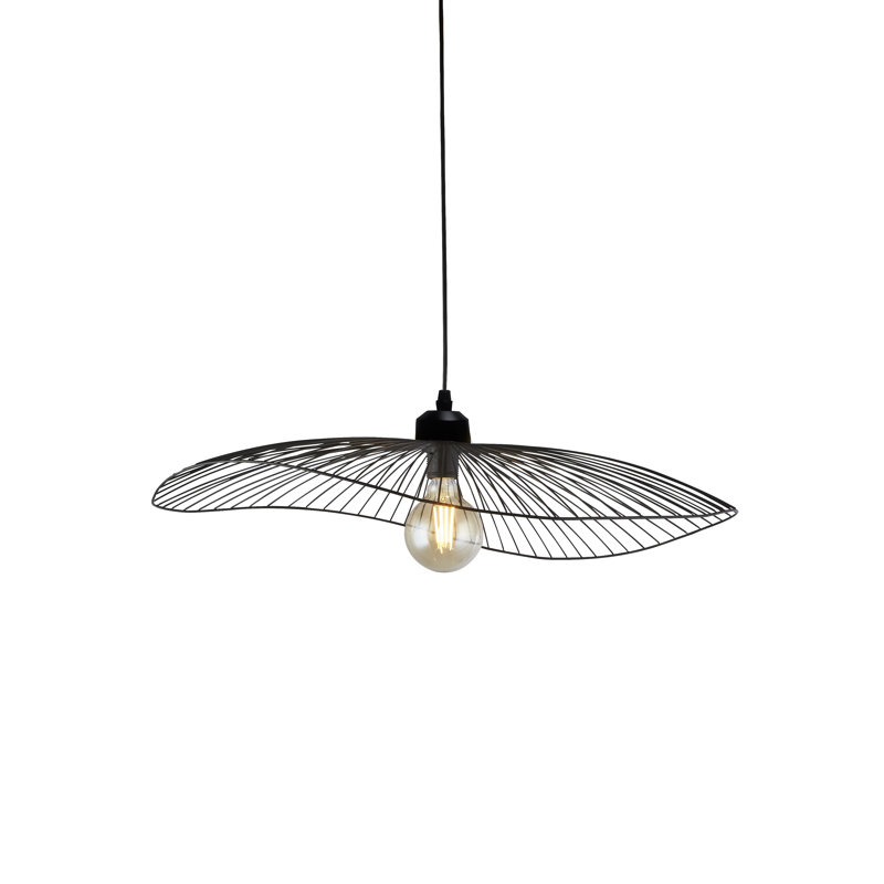 Chaliyah 1 - Light Black Single Pendant, Black, 18 cm H x 71 cm W
