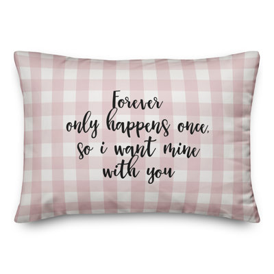  Coussin Forever Only Happens Once