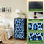 Commode à 4 tiroirs pour chambre à coucher avec léopard bleu abstrait et petite commode pour vêtements avec commode à tiroirs