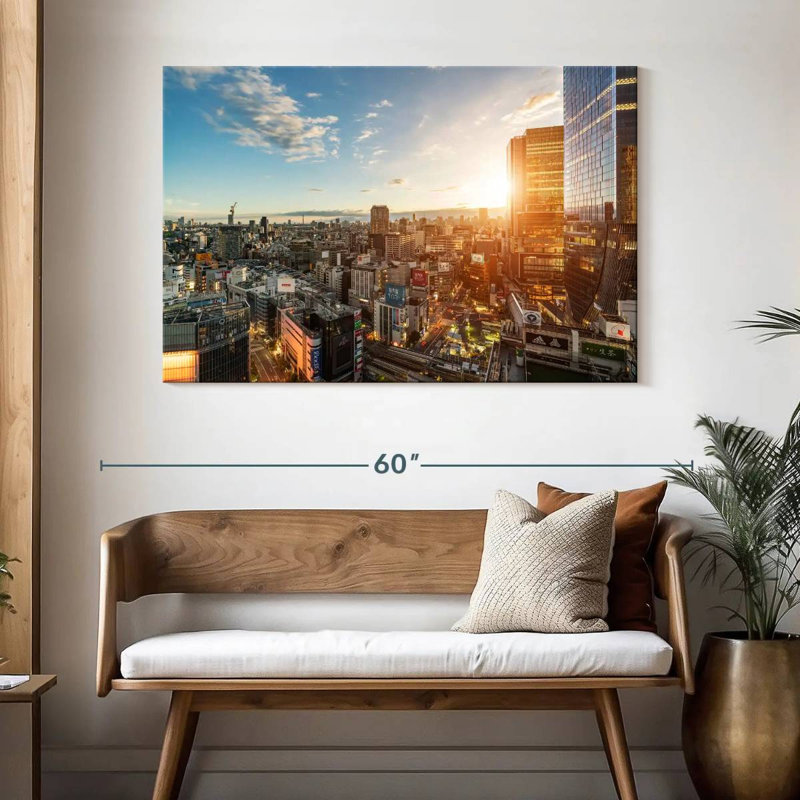 Sireci Tokyo Morning Scenery, 32" H x 48" W