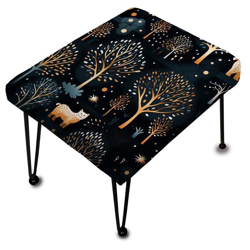 Palu - Repose-pieds rectangulaire imprimé animal