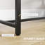 Faux Marble Top Metal Base Dining Table