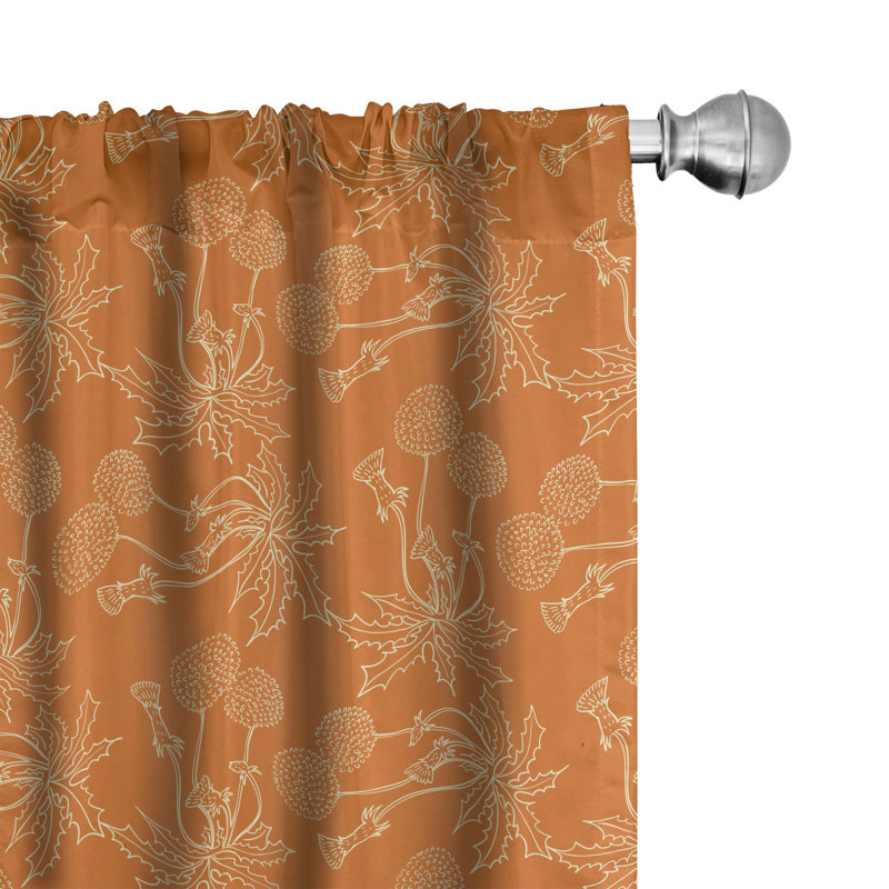 Semi-Sheer Rod Pocket Curtain Panel, 28" x 95"