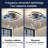 Ceiling Fan with Light, Ceiling Fan with Remote Control, Modern Flush Mount Ceiling Fan, Geometric Shape Fan Light for Bedroom, Living Room, Small LED Ceiling Light Fixture