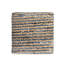 Pouf carré en mélange de jute tissé à la main Birzer
