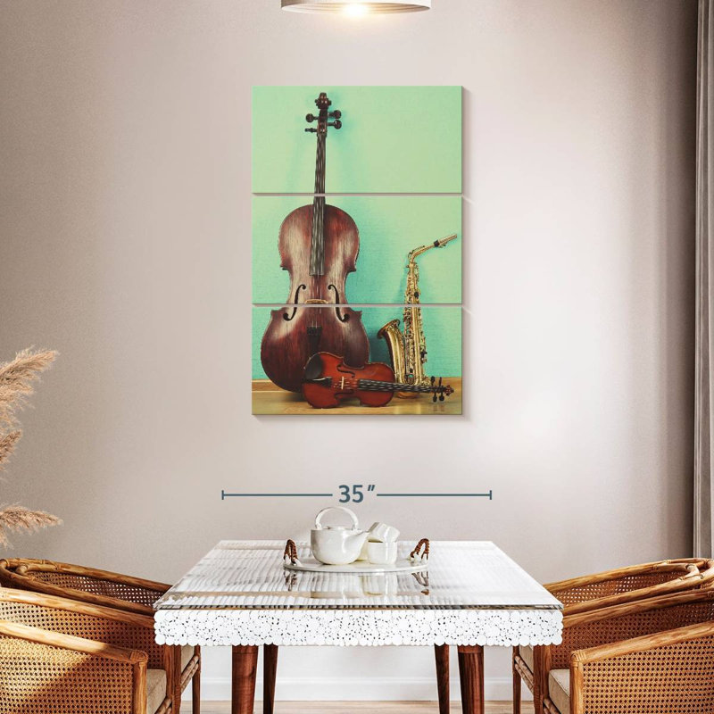 Abarca Jazz Instruments, 45" H x 28" W
