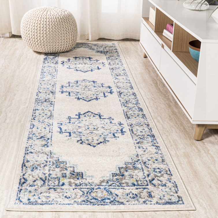 Clarice Inigo Cottage Medallion Blue/Gray Rug