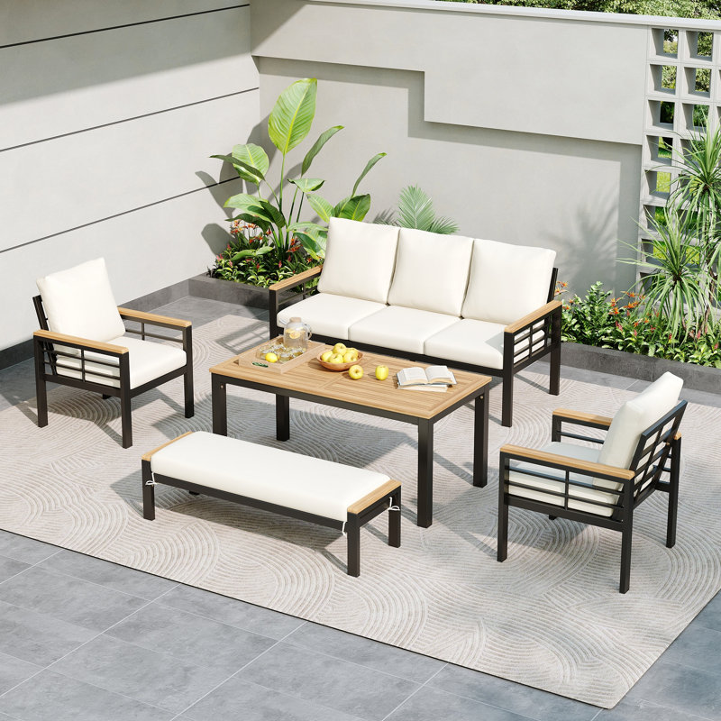 Ensemble de mobilier d'extérieur 5 pièces