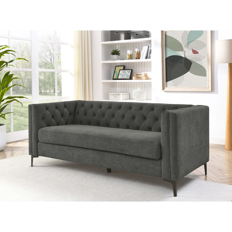 Canapé Devonaire, Mélange de polyester gris foncé