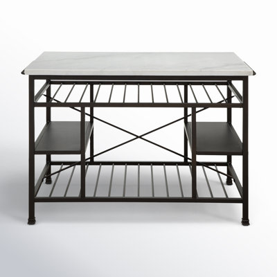 Hodder Marble Top Kitchen Island