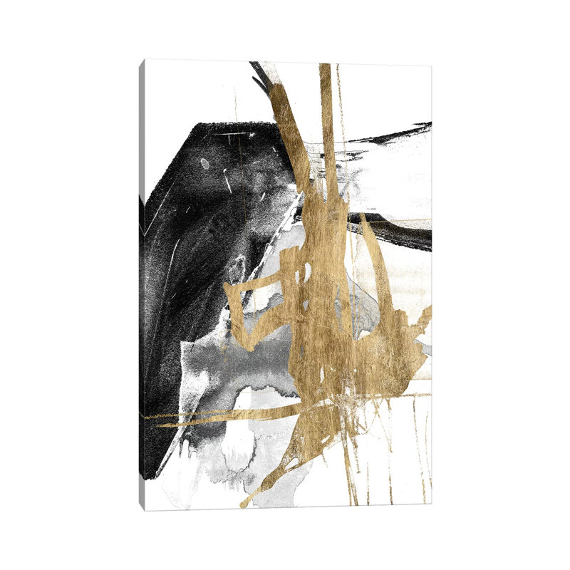 Glam And Black V by Jennifer Goldberger - Wrapped Canvas Gallery-Wrapped Canvas Giclée, 66.04 cm H x 45.72 cm W x 1.91 cm D