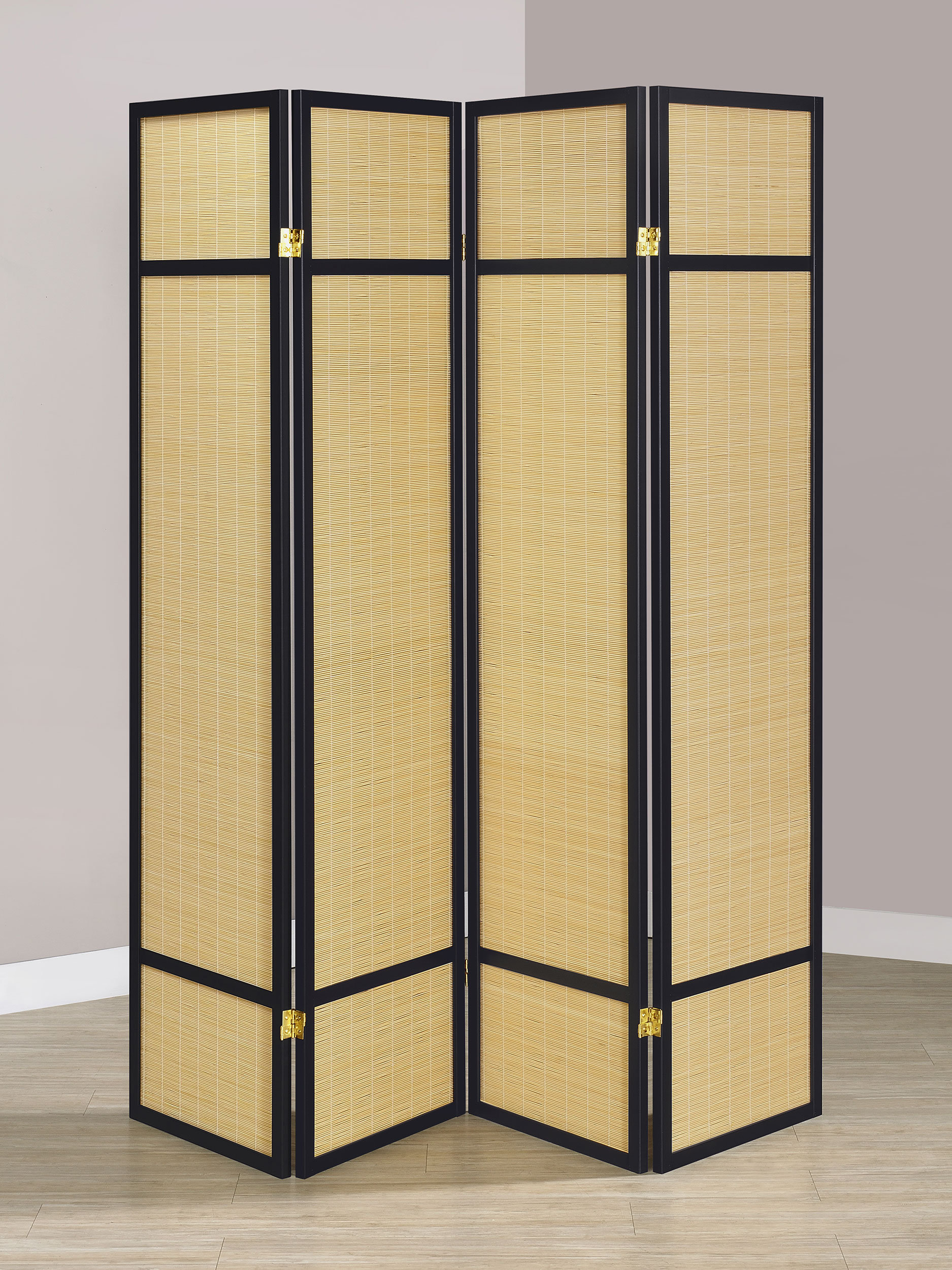 Bay Isle Home™ Begraj 4-Panel Bamboo Room Divider Folding Screen ...