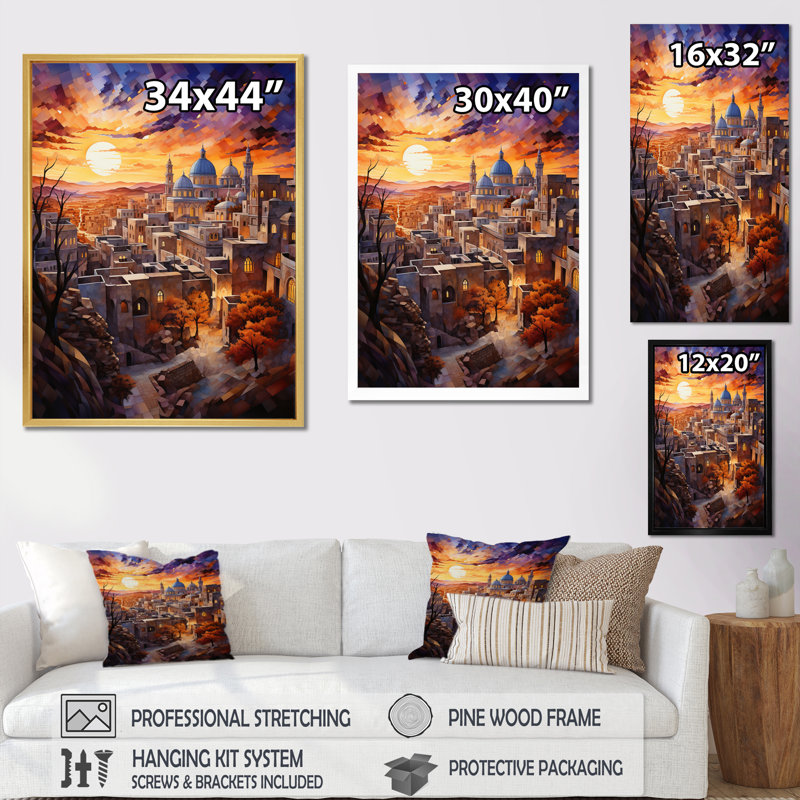 «Judaism Judaic Journey To Synagogue II», impressions sur toile, Toile tendue, H 20 po x l 12 po x P 1 po