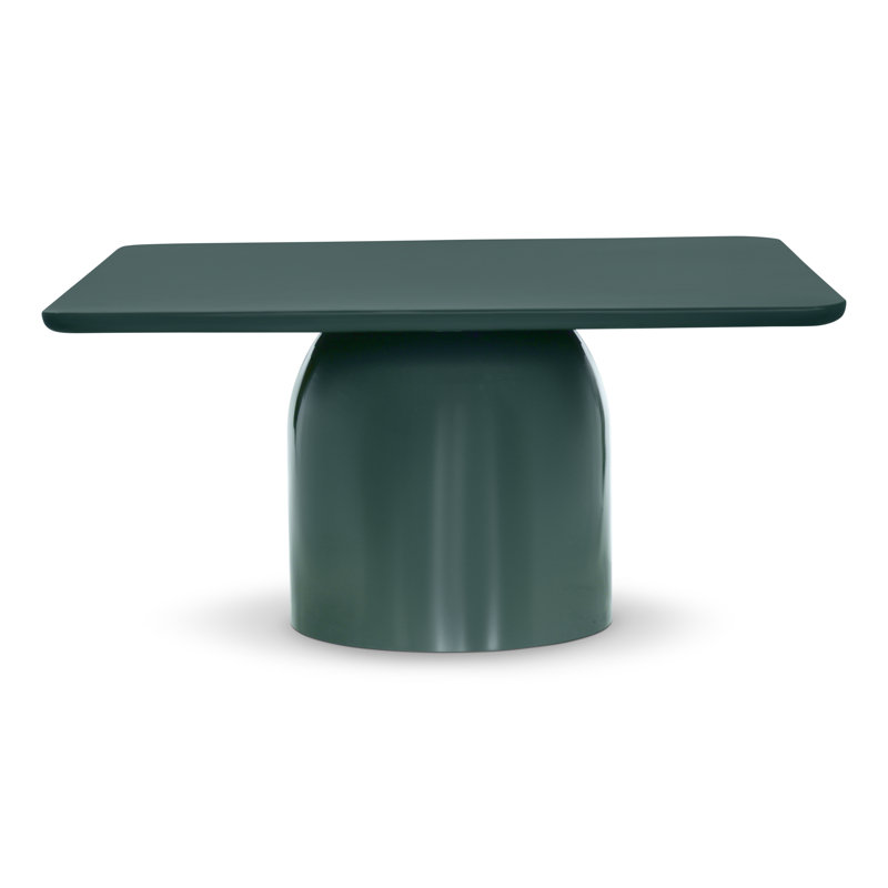 Alessia Coffee Table, Green, TALL 16.5" H x 23.75" L x 23.75" W