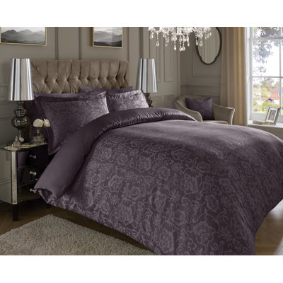 Marlow Home Co. Lyon Cotton Blend Floral Duvet Cover Set with Pillowcases