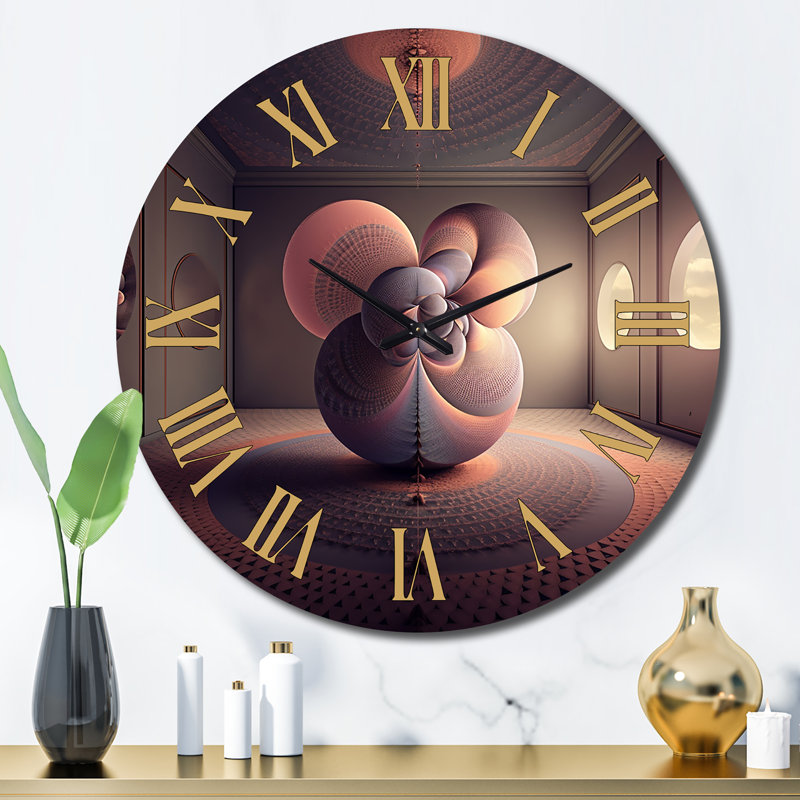 Architecture d'intérieur de l'horloge murale en métal Mystical Imagination, Grand