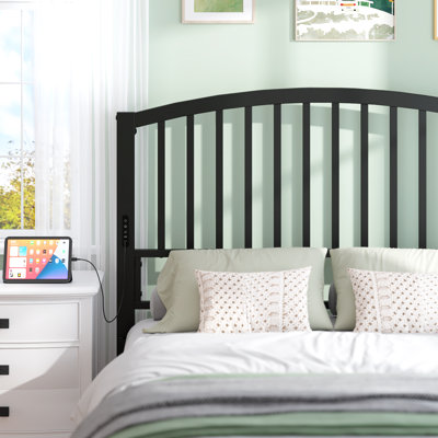 Arch Slats Metal Headboard