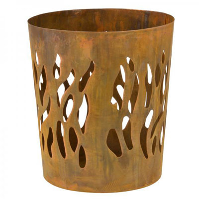 Esschert Design Fire Basket Rust Round