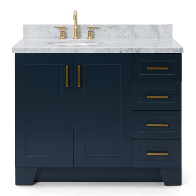 ARIEL TAYLOR 43 IN RIGHT OFFSET RECTANGLE SINK VANITY