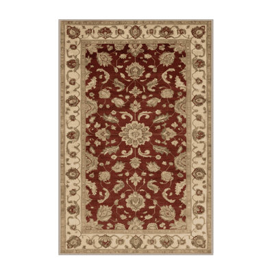 Machine Washable Overdyed Brown Area Rug
