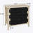 3 Drawer Buffet Sideboard With Adjustable Shelves, Storage Cabinet With Natural Seaweed Decor Doors For Living Room Kitchen Entryway