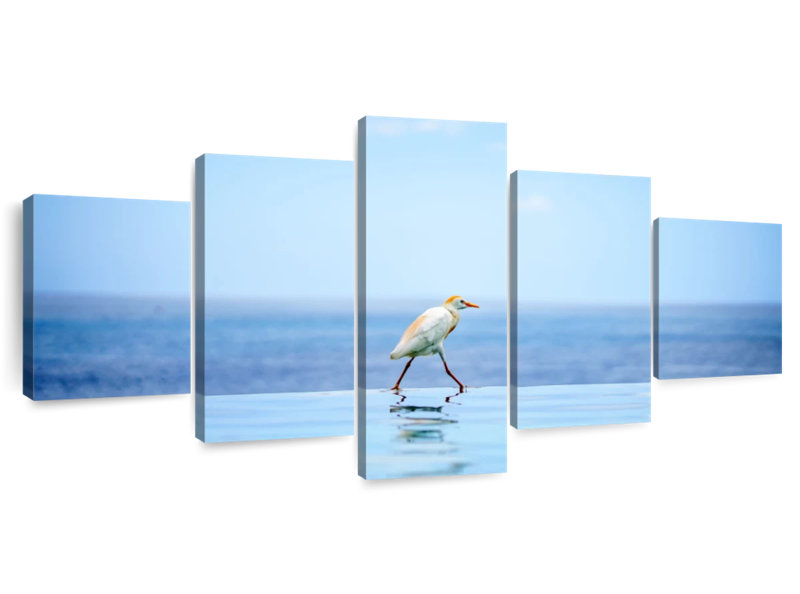 Oiseau d'eau, H 36 po x l 80 po