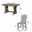 Fallbrook Rectangular 60'' L x 36'' W Dining Set