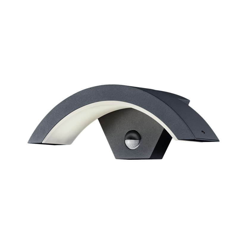 Russellton 10cm H Integrated LED Outdoor Flush Mount, Anthracite