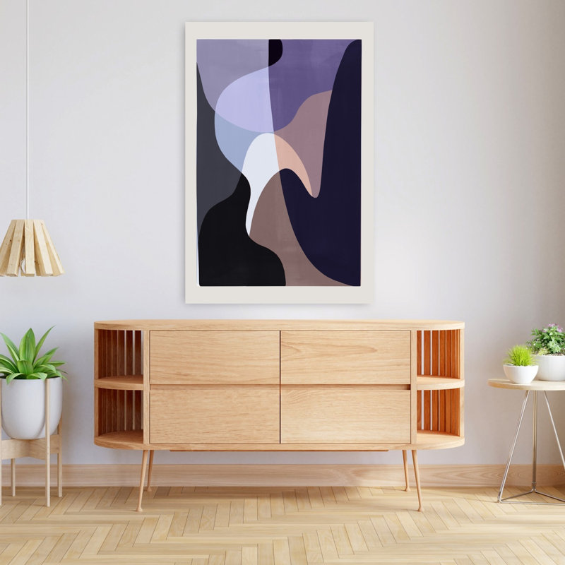 Art contemporain abstrait géométrique, H 48 po x l 32 po