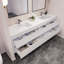Ensemble de meuble-lavabo double mural 84 po Azden-1531388143