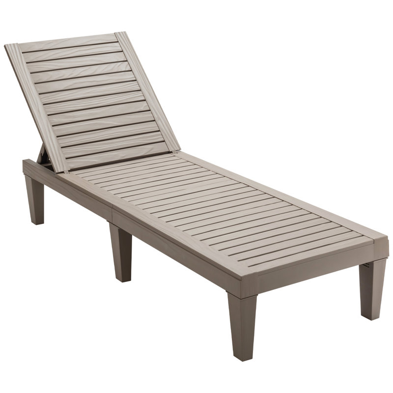Epifanio 190cm Long Reclining Single Chaise, Beige