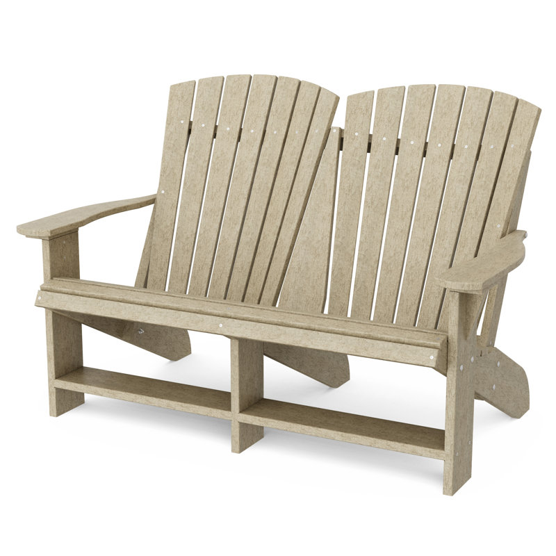 Chaise Adirondack double Heritage, Bois patiné