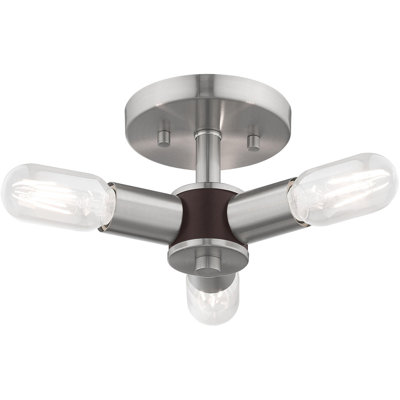 Deyjah Glass Semi Flush Mount