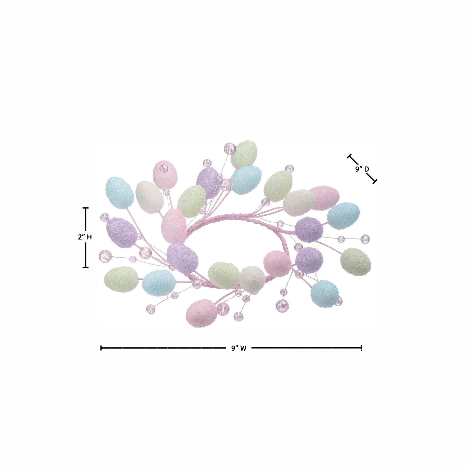 Fletcher Mini Egg Candle Ring Holiday Accent