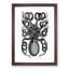 Rear of an Octopus in Black & White by George Shaw - Picture Frame Drawing Print-55597812-55597811