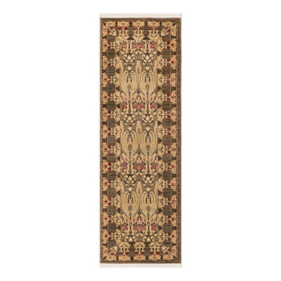 Moore Ikat Brown Area Rug