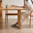 Modern Burlywood Rectangular Solid Wood Dining Table-1978571913