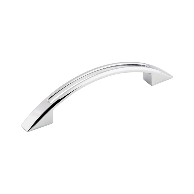 Tango Cut Out Center Bar pull, Polished Chrome, 3 3/4" Center to Center
