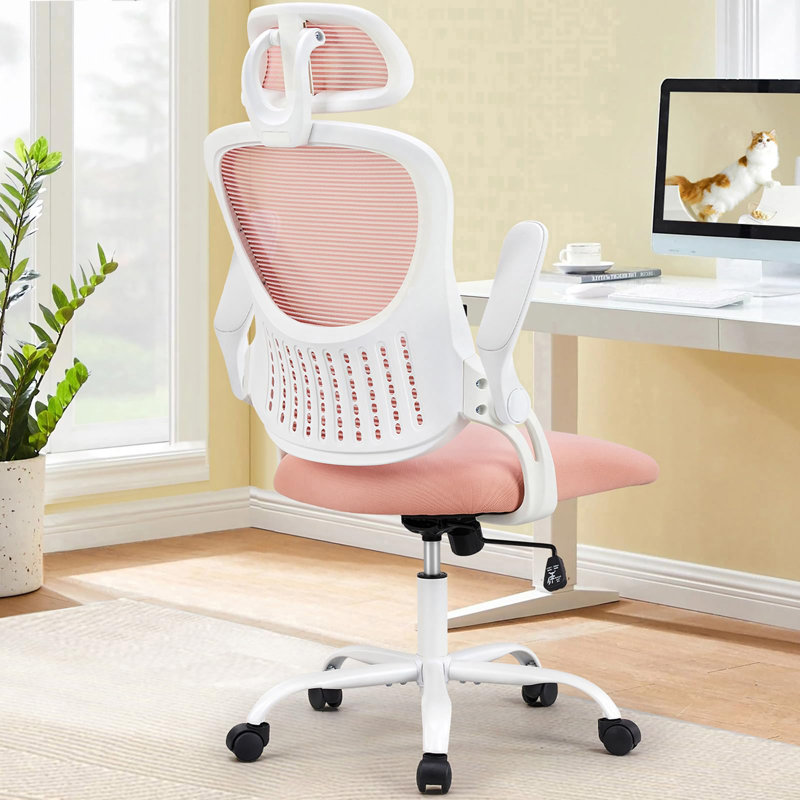 Inbox Zero Office Computer Desk Chair, Ergonomic Low-Back Mesh