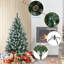 Arbre de Noël artificiel pré-décoré pré-décoré, partiellement floqué-1017424090