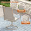 Chaise de patio d'extérieur pivotante en textilène-1809008097