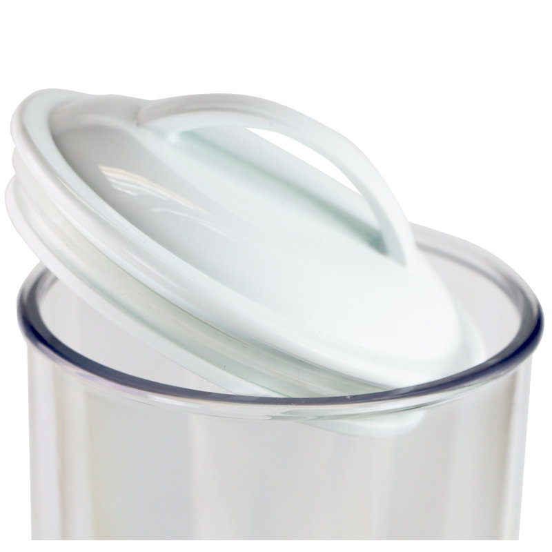 Calypso Basics by Reston Lloyd Acrylic Storage Canisters, Set of 3, White