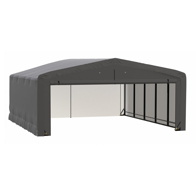 Garage Shelterube résistant au vent et à la neige, 20 x 23 x 10, gris