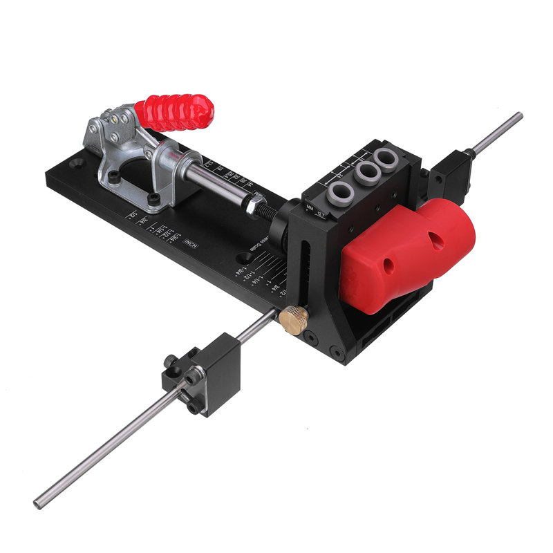 Gabarit de perçage à trous de poche PRO MAX avec guide de perçage réglable en alliage d'aluminium