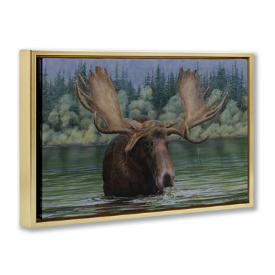  Orignal nageant dans le lac sur toile flottante par Valerie Rogers