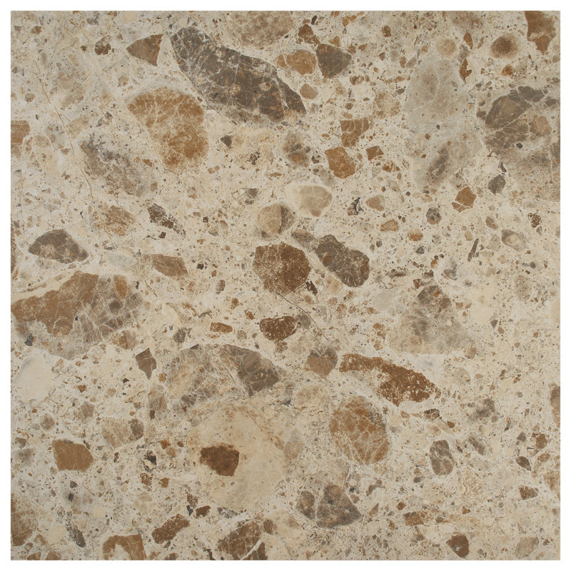 Rizo 24x24 Matte Terrazzo Look Porcelain Tile, Desert