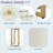 Luxury Makeup Vanity Desk With 3-color Led Mirror, Adjustable Length, 6 Drawers And Stool