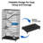 Emke 72"H Cat Cage Crate with Hammock, Cat Playpen Enclosure, Cat House